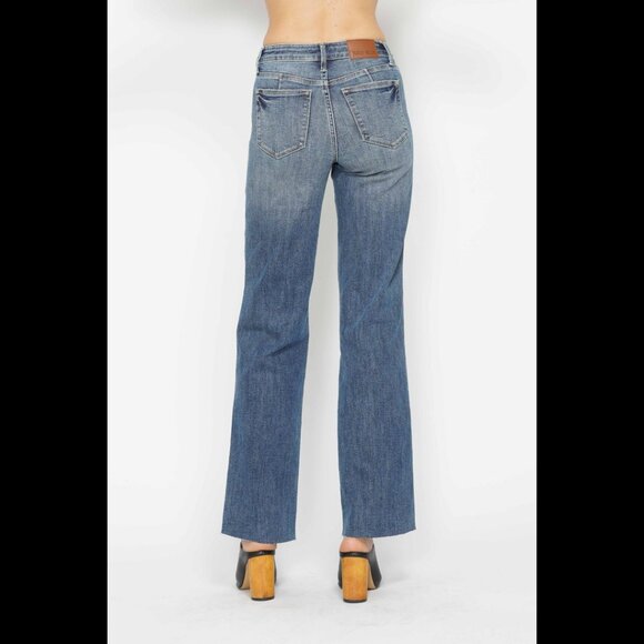 Judy Blue Full Size Tummy Control Straight Jeans - Picture 2 of 6